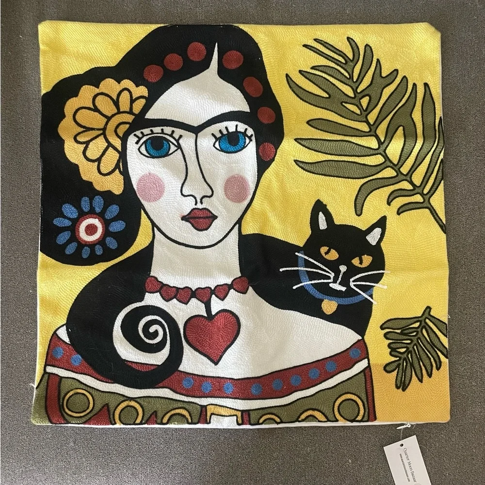 Quarter Moon Bazaar Pillow Cover - Picture 1 of 5